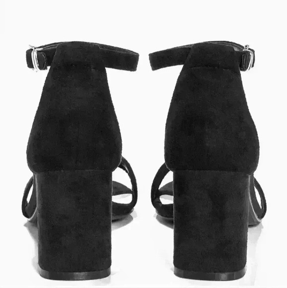 Boohoo Womens Rachel Black Low Block Two-Part Heel Sz 8 US, 6 UK - Picture 3 of 6